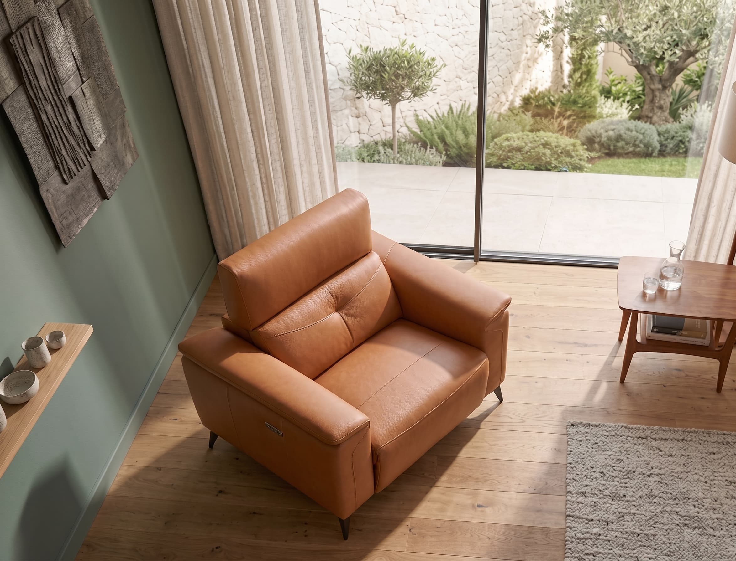 Kenitti leather armchair