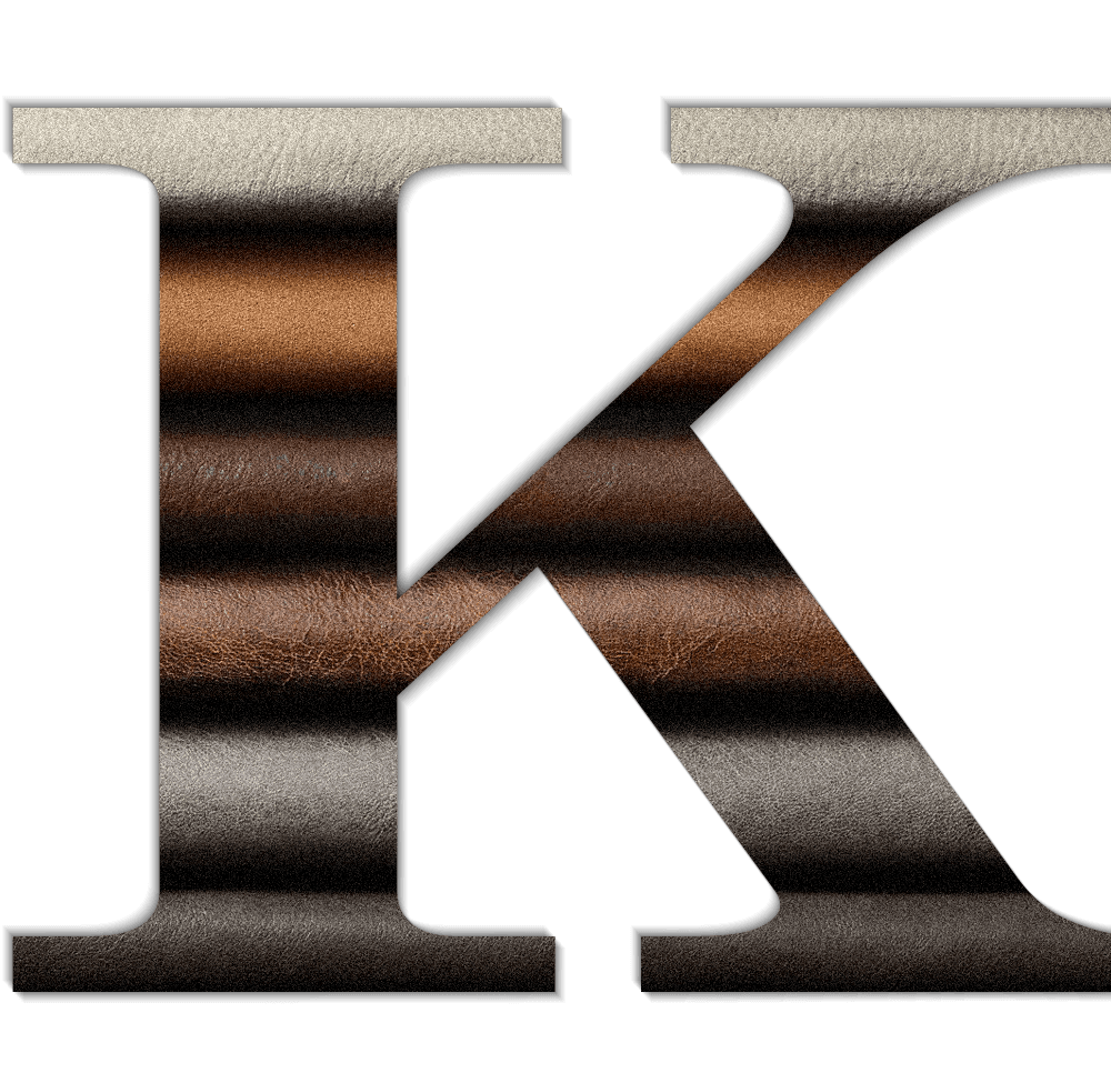 Kenitti leather monogram